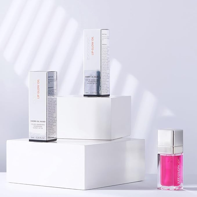 Plumping Lip Oil, Long Lasting Hydrating Lip Gloss Tinted Lip Balm Non-sticky Revitalizing, Tinting Lip Care Oil for Dry Lip (RASPBERRY)-VivaGrace Women