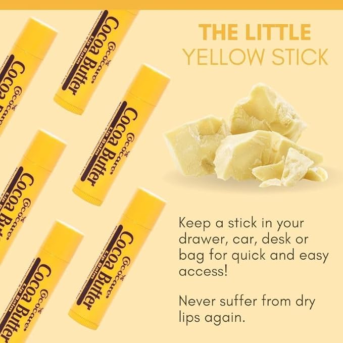 Cococare Cocoa Butter Lip Balm 0.15 oz (Pack of 8)-VivaGrace Women