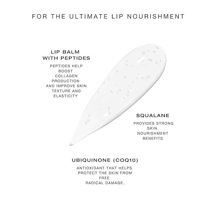 BIBA DE SOUSA The Lip Treatment- Moisturizing Lip Balm with Peptides, Amino Acids & Squalane, Fast Acting Nourishing Balm for Dry, Chapped Lips, Clear & Unscented (0.25 oz)-VivaGrace Women