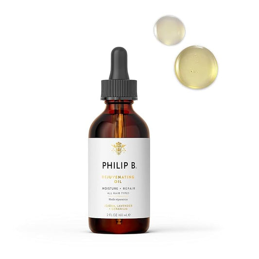 PHILIP B Rejuvenating Oil 2 oz. (60 ml) | Long-Term Hair Repair, Youthful Bounce, Strength and Shine-VivaGrace Women