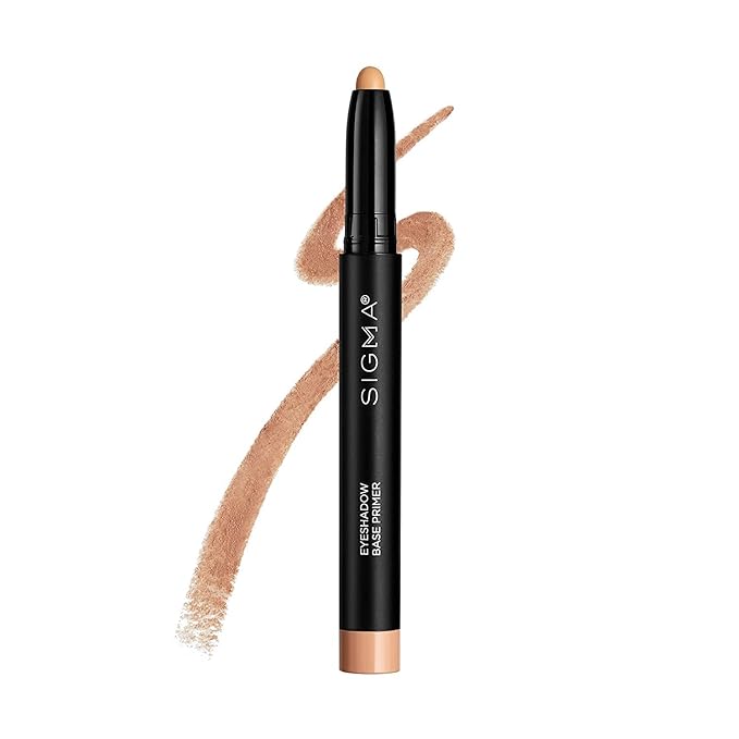 Sigma Beauty Eyeshadow Primer Base – Professional Grade Eye Primer Crayon w/ Sleek Retractable Tip for Long-Lasting Makeup & All-Day Color Payoff, Prevents Creasing (Ignite, Light Caramel Matte)-VivaGrace Women