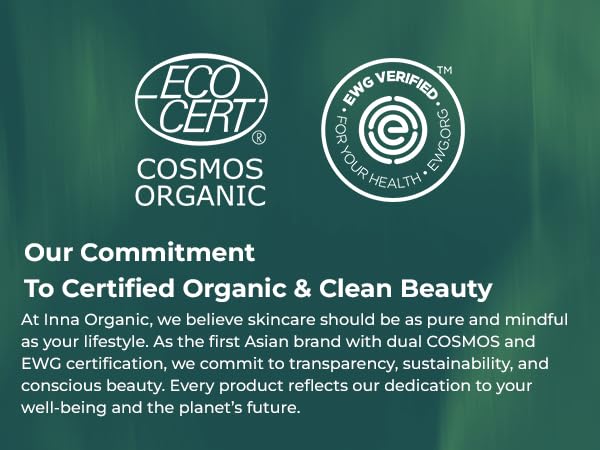 INNA ORGANIC Tinted Lip Serum, Moisturizing, Healing, Light Rosy color, 100% vegan, EWG & COSMOS Certified| Rose Geranium Essential Oils Infused Skincare | Luxury Clean Beauty-VivaGrace Women