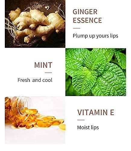 Lip Plumper Gloss, Plumping Lip Gloss, Plump and Pout Lip Plumpers, Natural Lip Care & Enhancer Set, Day & Night Serum, Softer Bigger Fuller Lips by Natural Lip Enhancer, Premium Lip Mask Gloss-VivaGrace Women