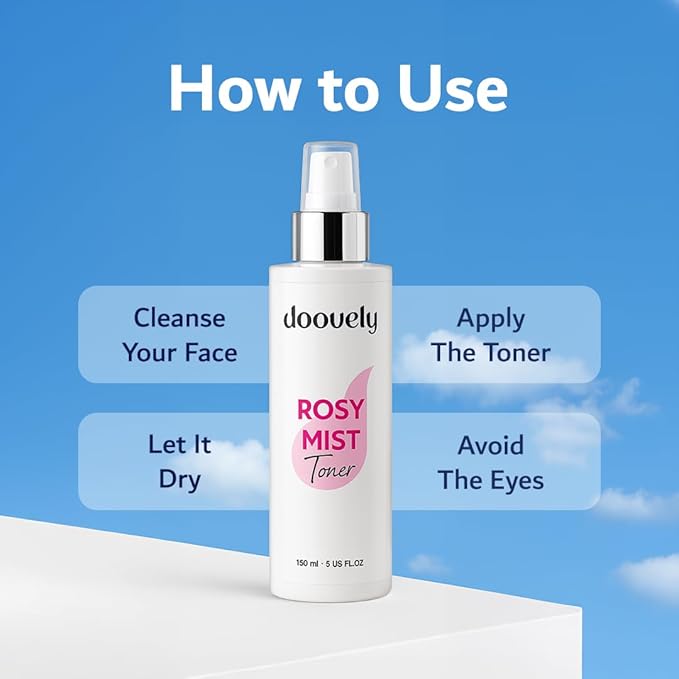 Rosy Mist Hydrating Toner – 150ml, Rose Water Spray for Face | Refreshing Toner & Face Mist Hydrating Spray for Glowing Skin, Instant Hydration, and Natural Radiance – All Skin Types.-VivaGrace Women