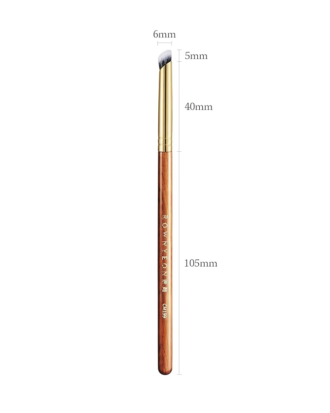 Desert Oak Series MicroBlur Tap Concealer - 6mm Finger-Tip Precision Brush for Tear Troughs & Acne Spots, Vegan Nylon, Bubinga Handle (CM 199)-VivaGrace Women