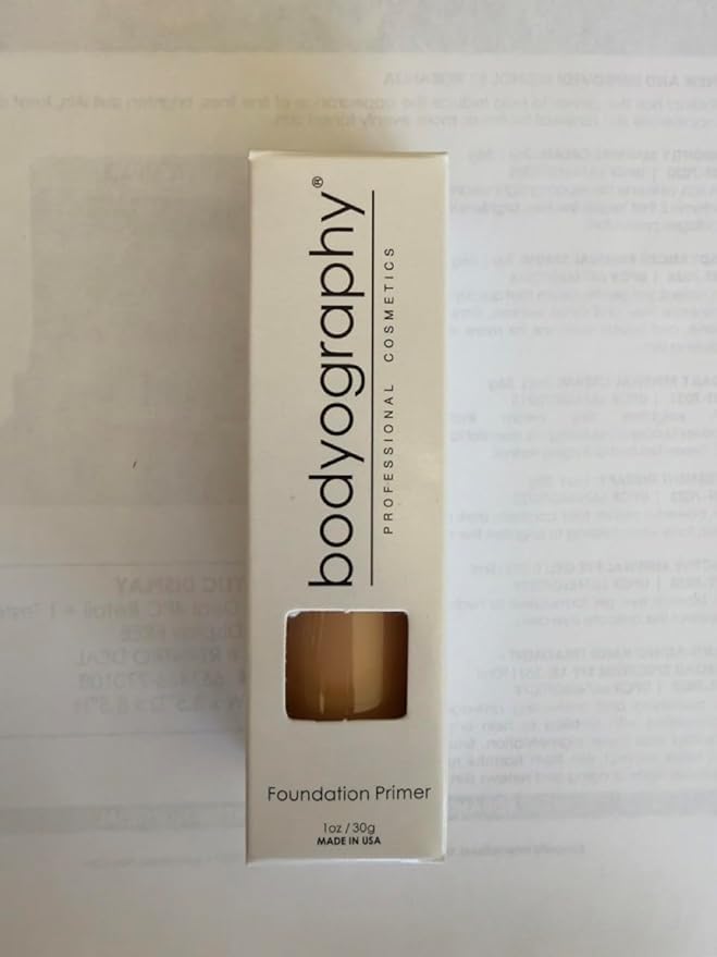 BODYOGRAPHY - Foundation Primer (Neutral): Flawless Anti-Aging Salon Makeup Primer w/Vitamin E, A, Jojoba, Grapeseed Oil | Control Shine | Gluten-Free, Cruelty-Free, 1 oz.-VivaGrace Women