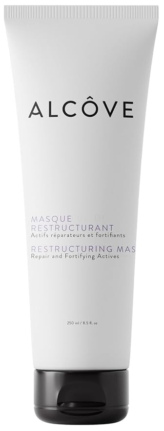 Alcôve - Restructuring Mask - Revitalizes & Offers Manageability - Deep Conditioning Hair Mask Made with Avocado & Moringa Oils - Hydrate, Repair, and Fortify Damaged Hair - Color-Safe - Vegan - 8.5oz-VivaGrace Women