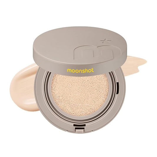 MOONSHOT KOREA Conscious Fit Cushion Foundation Medium Coverage, Long-Lasting & Buildable Foundation For A Smooth, Satin Finish, Vegan & Cruelty-Free,k-beauty (15N Cosmic Cream)-VivaGrace Women