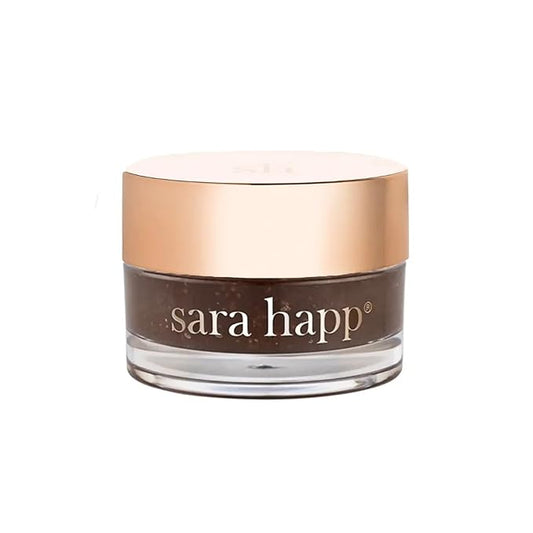 Sara Happ The Lip Scrub: Brown Sugar Scrub for Dry Lips - Gently Exfoliate, Polish, and Revitalize Lips with Vitamin E and Jojoba & Grape Oils,Vegan, 0.5 oz.-VivaGrace Women