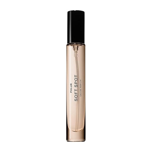 PHLUR Soft Spot Eau de Parfum - Travel Size Perfume Fragrance - Floral Amber Musk Perfume with Bergamot, Mandarin, Jasmine, Sandalwood & Vanilla (9.5mL)