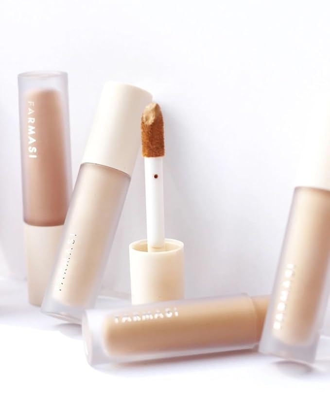 FARMASI Vfx Pro Liquid Concealer Makeup, All-in-one Full Coverage, Highly Pigmented Concealer for All Skin Type, Hide Shadows & Imperfections, Enhance Skin Fullness Foundation Concealer 0,24 Fl Oz N05-VivaGrace Women