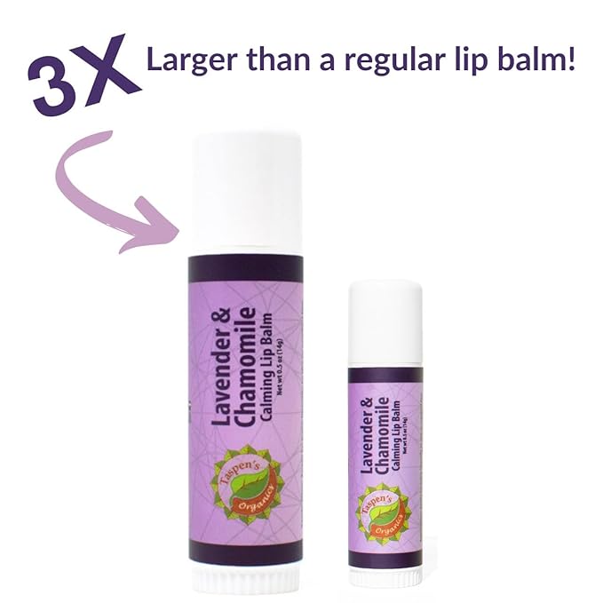 Intensive Hydration Lip Balm - All Natural Lip Balms & Moisturizers- Soothing Relief - Large Size - Cruelty-Free (Lavender)-VivaGrace Women