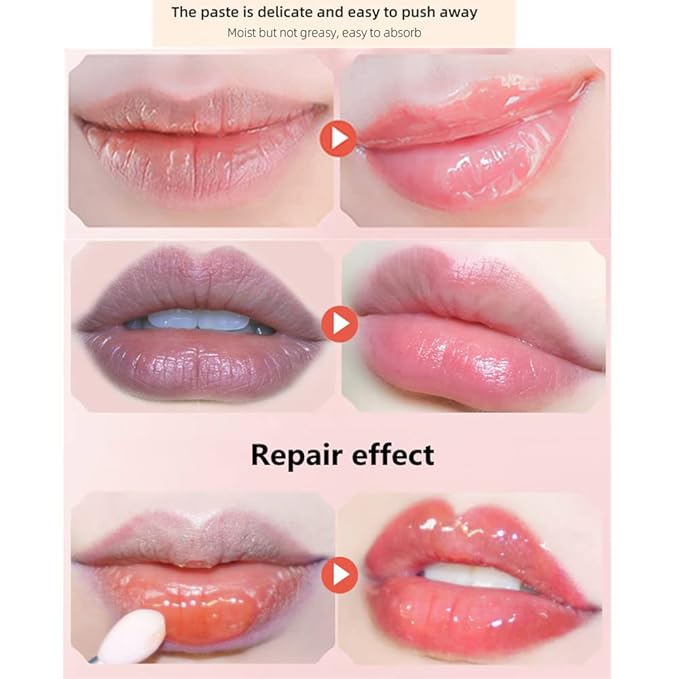 4Pcs Bee Lip Balm Honey Pot,Honey Lip Mask Hydrating Prevention Dry and Cracked Lip Scrubs Exfoliator,lip balm hydrating Bee Lip Mask Balm,Lip Sleep Mask Reduces Lip Lines-VivaGrace Women