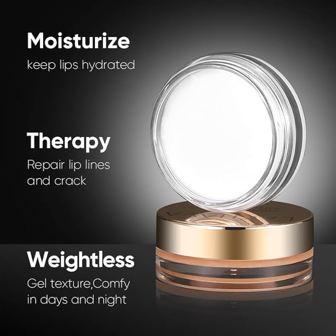 3Pcs Lip Care Set, Exfoliator Lip Sugar Scrub, Lip Mask and Plumping Lip Oil, Effectively Moisturizes Lip Clear, Repairs Dry Lips-VivaGrace Women