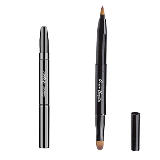 Retractable Lip Brush Concealer Makeup Dual End Travel Size Lipstick Brush With Cap-VivaGrace Women
