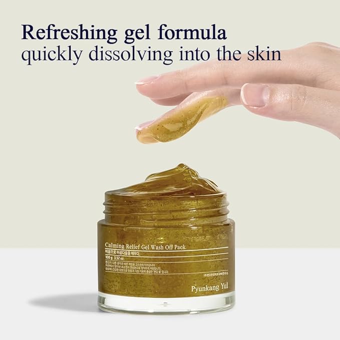 Pyunkang Yul PKY Calming Relief Gel Wash Off Pack 100g, Soothing & Refreshing Gel Mask for Sensitive Skin-VivaGrace Women