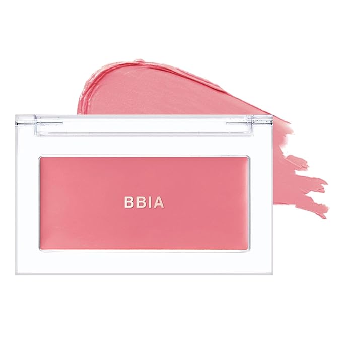 BBIA Ready To Wear Downy Cheek Cream Blush 8 Color - Creamy Blendable & Buildable Blush Dewy Texture & Matte Finish High Pigment Longlasting Lightweight Natural Face Makeup, 0.12oz (08 DOWNY ROSY)-VivaGrace Women