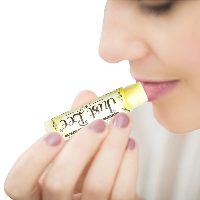 100% Natural Beeswax Lip Balm with Organic Oils (Sweet Honey, 4 pack)-VivaGrace Women
