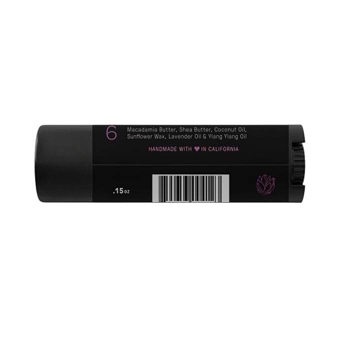 Natural Lip Butter Lip Balm - Lavender - Pure Enough to Eat - Made With Just 6 Vegan Ingredients - 100% Natural & Organic Moisturizing Lip Care for All Day Hydration (Single)-VivaGrace Women