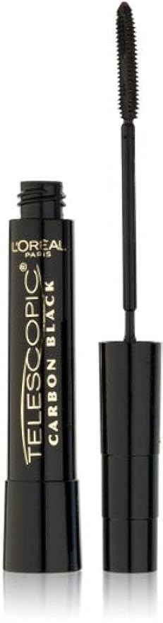 L'Oreal Paris Telescopic Mascara, Carbon Black [935] 0.27 oz (Pack of 12)