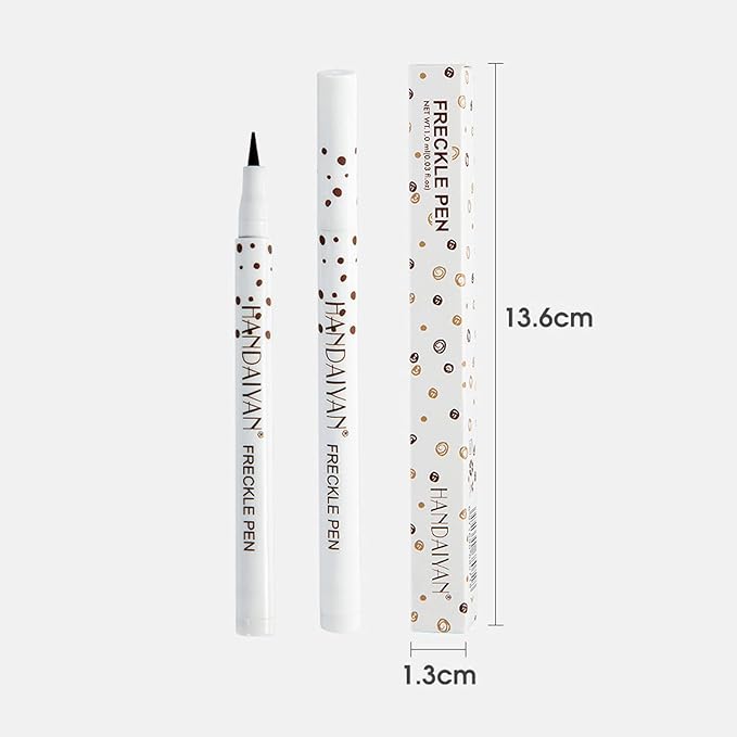 Freckle Pen 2 Colors, Natural Lifelike Freckle Makeup Pen Magic Freckle Color,Waterproof Longlasting Soft Dot Sopt Pen,for Natural Effortless Sunkissed Makeup-Light Brown&Natural Coffee-VivaGrace Women