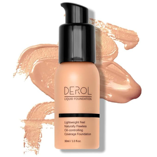 Foundation Full Coverage Liquid Foundation Cream - Lightweight Concealer - Suitable for All Skin Types (cappuccino 05)-VivaGrace Women