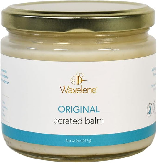 Waxelene Original Aerated Balm Large Jar, Organic Multipurpose Ointment the Petroleum Jelly Alternative Eczema Dry Sensitive Skin Face Moisturizer-VivaGrace Women