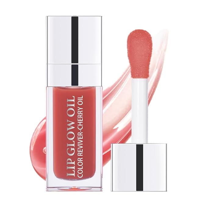 Plumping, Hydrating Lip Gloss - Long Lasting, Non-sticky Tinted Balm Revitalizes Dry Lips (ROSEWOOD)-VivaGrace Women