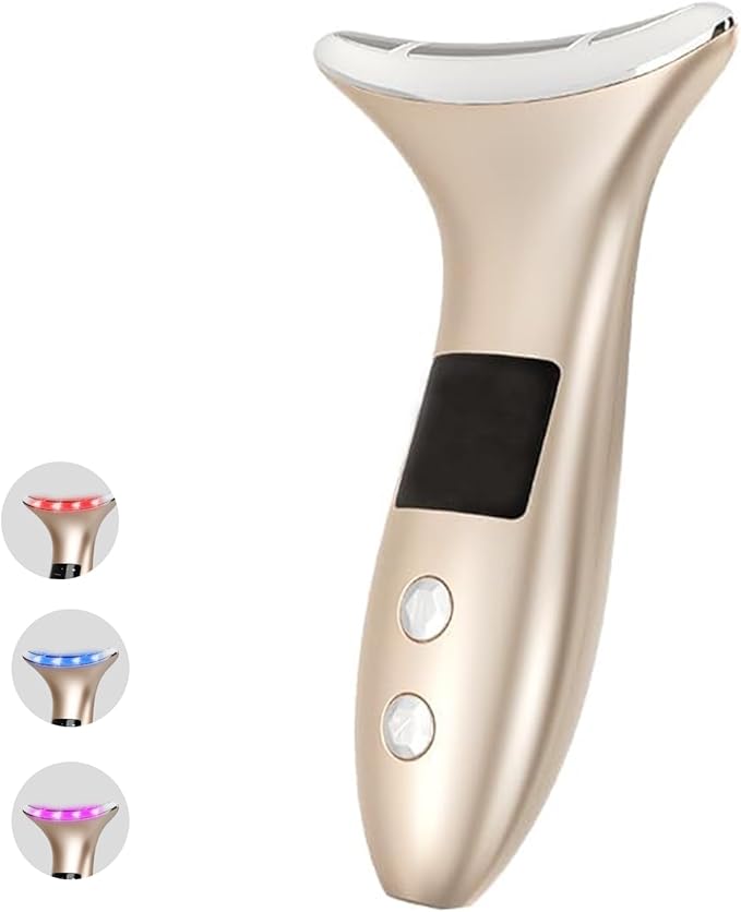 8 Modes&3 Color Facial-Massager-Device(Gold)-VivaGrace Women