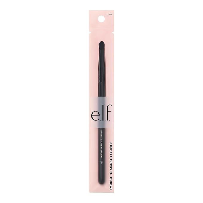 e.l.f. Smudge 'N Smoke Eyeliner Brush, Multi-Use Eyeshadow & Eyeliner Brush For Creating A Perfect Smoky Eye, Vegan & Cruelty-Free-VivaGrace Women