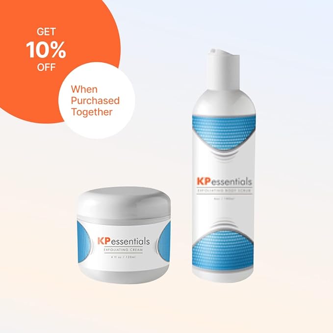 KP Essentials - Keratosis Pilaris Exfoliating Cream - Clear Red Bumps on Thighs and Arms For Confident Clear Skin - 4oz (1 Bottle)-VivaGrace Women