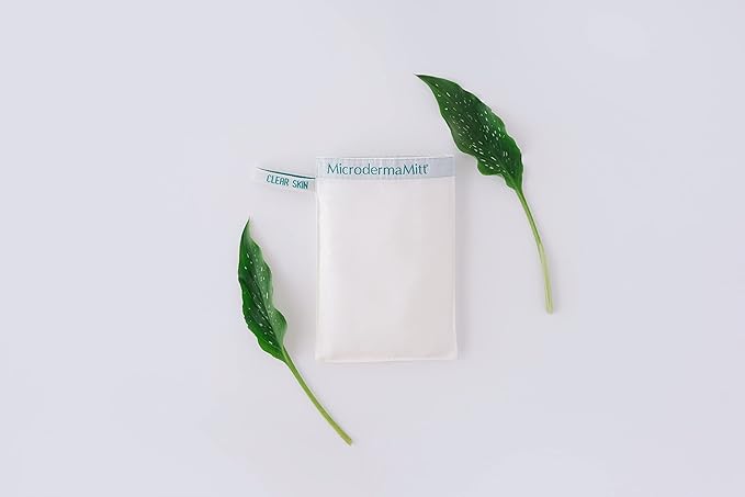 MicrodermaMitt Clear Skin Exfoliating Mitt for Face, Lips, Neck - Gentle Dead Skin Remover & Facial Scrub Clears Blackheads, Unclogs Pores, Evens Skin Tone & Texture, Lips Scrub Care, Lip Exfoliator-VivaGrace Women