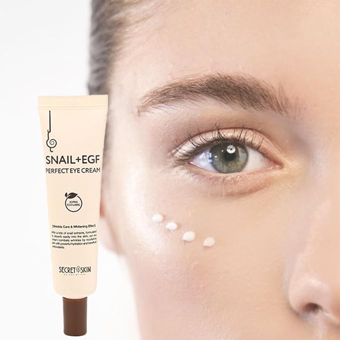 SECRET SKIN Snail+EGF Perfect Cream Wrinkle Bounce Firming Fine line Care Korean Skin Care (#01 Eye Cream)-VivaGrace Women