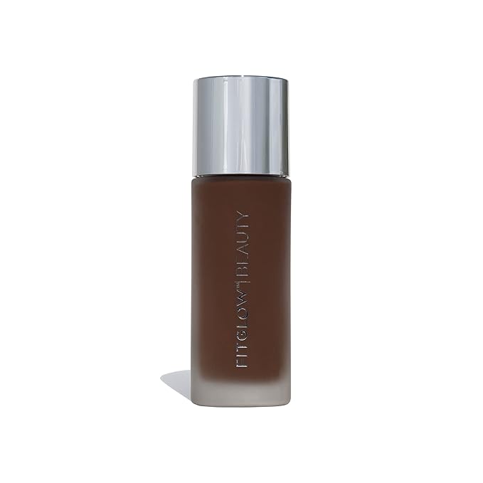 Fitglow Beauty - Natural Foundation+ Photo-Filtering Foundation | Vegan, Woman-Owned Clean Beauty (F8 - Rich Deep, Neutral Undertones)-VivaGrace Women