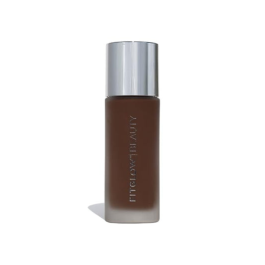 Fitglow Beauty - Natural Foundation+ Photo-Filtering Foundation | Vegan, Woman-Owned Clean Beauty (F8 - Rich Deep, Neutral Undertones)-VivaGrace Women