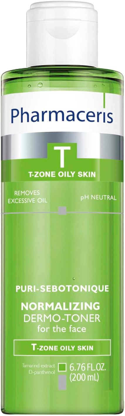 Normalizing Face Toner, Removes Makeup, Helps Refine Pores, Reduces Shine, Refresh & Balance, Sebum Control, for Oily & Sensitive Skin, Alcohol-Free, Puri-SEBOTONIQUE, 6.76 fl oz-VivaGrace Women