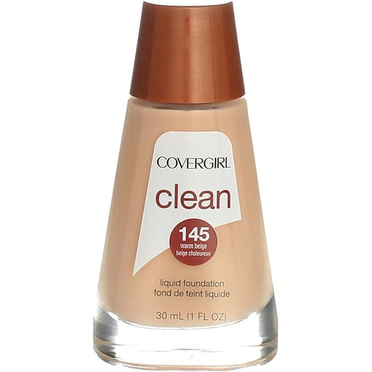 Cover Girl 00417 145wrmbei Warm Beige Clean Liquid Make Up-VivaGrace Women