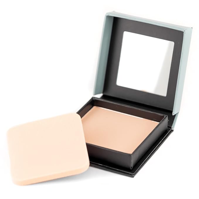 Palladio, Pressed Rice Powder with Mirror Mattifying Makeup Setting that Lasts All Day Instantly Absorbs Oil Works alone or with makeup, Translucent, 0.26 Ounce-VivaGrace Women