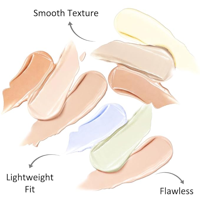 Kaely 3Pcs Tri Color Concealer Pot,Color Correcting Concealer for Dark Circles Spots,Cream Concealer Full Coverage,Foundation Contour Makeup Palettes,under Eye Brightener corrector de ojeras,01+02+03-VivaGrace Women