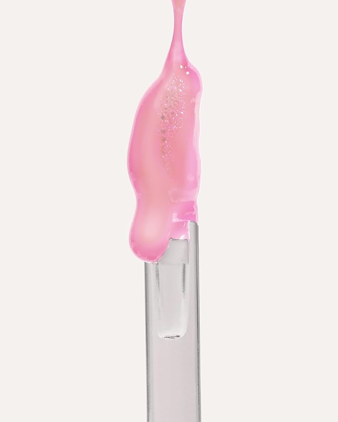 YENSA Super 8 Lip Oil, Natural Korean Moisturizing Gloss, No-Sticky Transparent Formula For Hydrating Lip Care (Pink Shine) .22 fl oz-VivaGrace Women