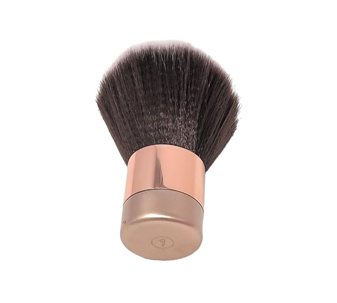 Luxurious and Large Soft Fluffy Powder Brush, Use as a Spray Tan Finishing Tool, Multipurpose Face and Body Barber and Beauty Tool, Large Kabuki Brush by BevyGold (Rosegold)-VivaGrace Women