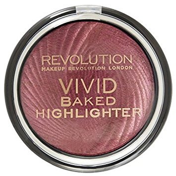 Makeup Revolution Vivid Baked Highlighter, Rose Gold Lights-VivaGrace Women