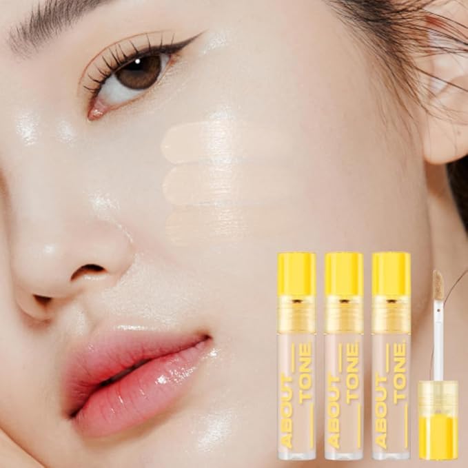 Hold On Tight Concealer 3 Colors – High Coverage & Fitting Liquid Concealer, Full Coverage, Lightweight Dark Circles Eraser, Long-Lasting Cover, Natural Finish, Vegan, 0.17 oz. (03 NATURAL)-VivaGrace Women