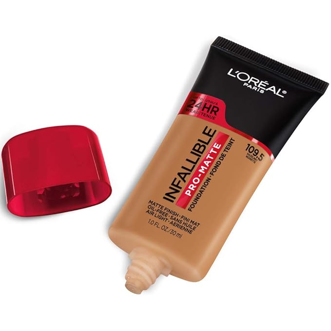 L'Oreal Paris Cosmetics Makeup Infallible Pro-Matte Liquid Longwear Foundation, Hazelnut Beige, 1 fl oz-VivaGrace Women