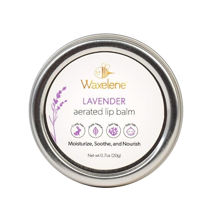 Lavender Aerated Lip Balm tin - Single-VivaGrace Women