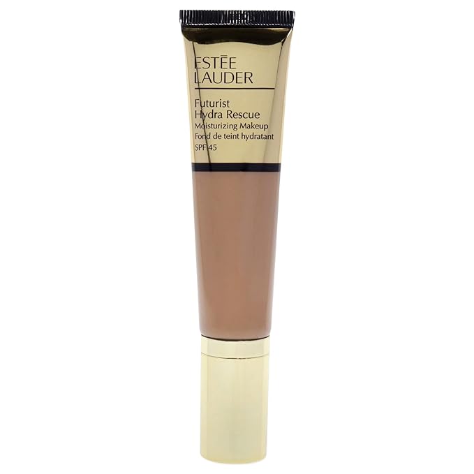 Estée Lauder Futurist Hydra Rescue Moisturizing Foundation SPF 45, 12 Hour Glow, 1.2 oz., 4N1 Shell Beige-VivaGrace Women