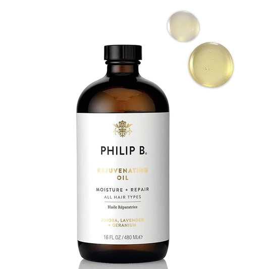 PHILIP B Rejuvenating Oil 16 oz. (480 ml) | Long-Term Hair Repair, Youthful Bounce, Strength and Shine-VivaGrace Women