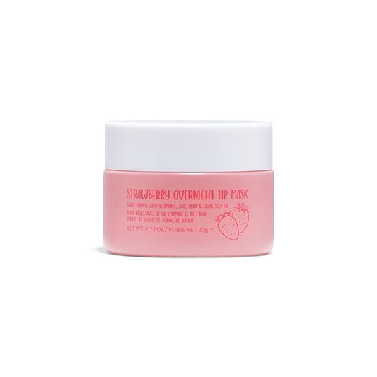 W7 Super Sweet Dreams Strawberry Lip Mask - Vitamin E, Aloe Vera and Grape Seed Oil - For Hydrated, Full Looking & Irresistible Lips - 0.67 Fl Oz-VivaGrace Women