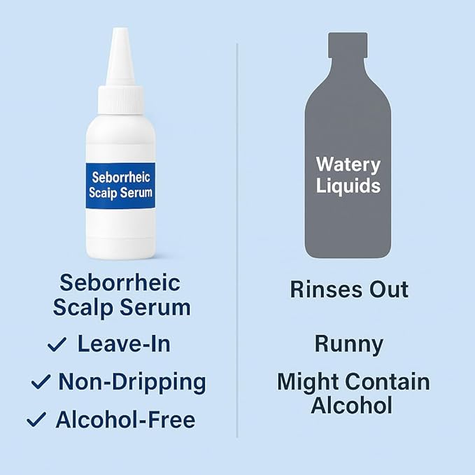 Seborrheic Scalp Serum 8X FAST ACTING - Soothing Redness Dermatitis - Fast-Acting Ointment for Scalp Face Chest and Body for Men and Women 1 Pack-VivaGrace Women