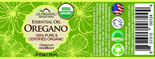 US Organic 100% Pure Oregano Essential Oil - USDA Certified Organic, Steam Distilled (15 ml)-VivaGrace Women
